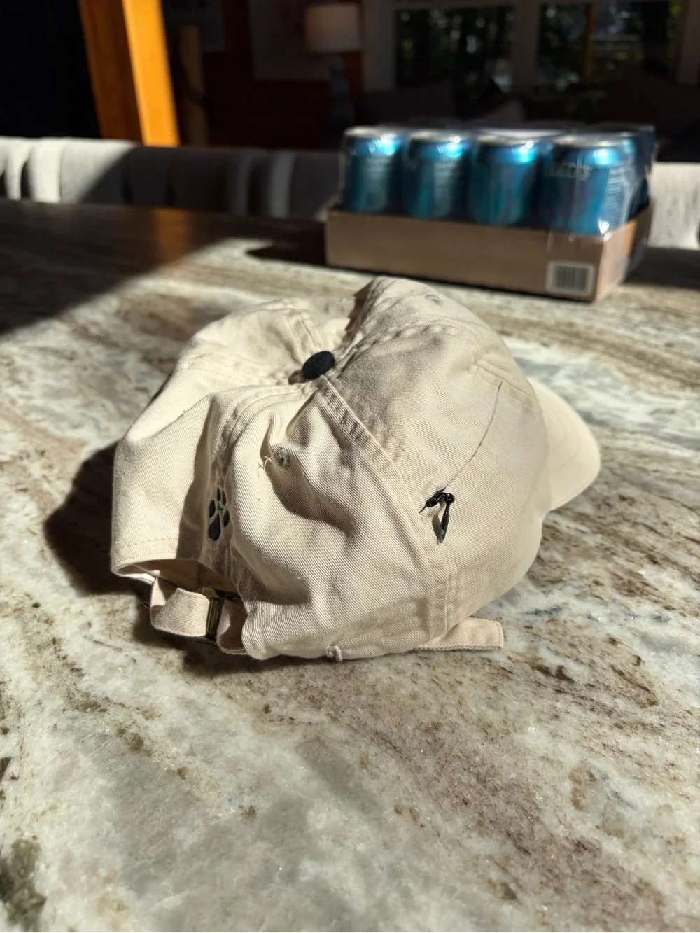 Cream Corgi Embroidered Baseball Cap